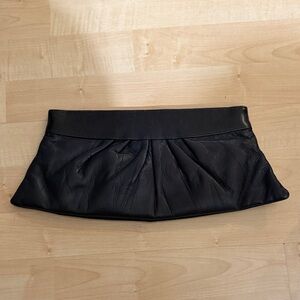 Lauren Merkin Black Leather Clutch